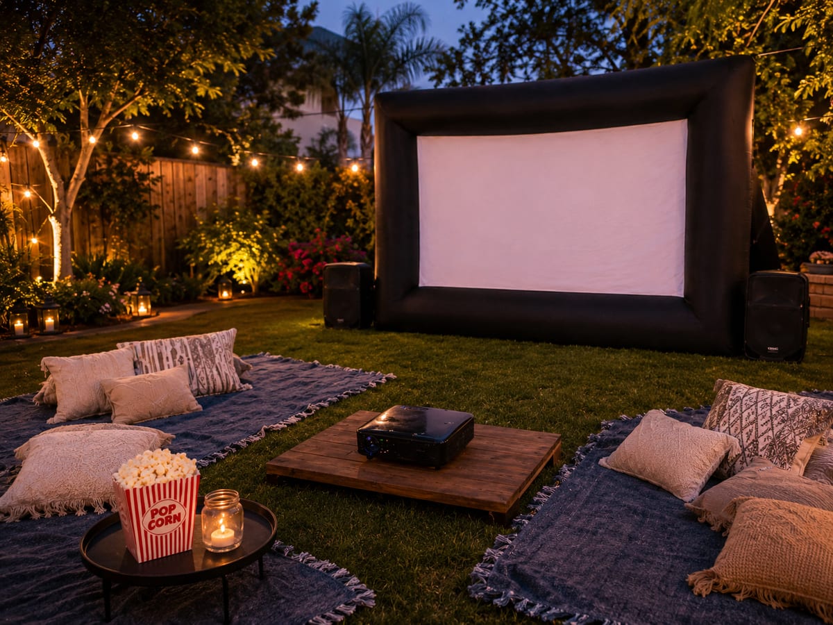 Hire outdoor cinema — professional Panda Party Hire equipment ready for your event for birthday parties, school fetes and events in Johannesburg, Sandton and Randburg