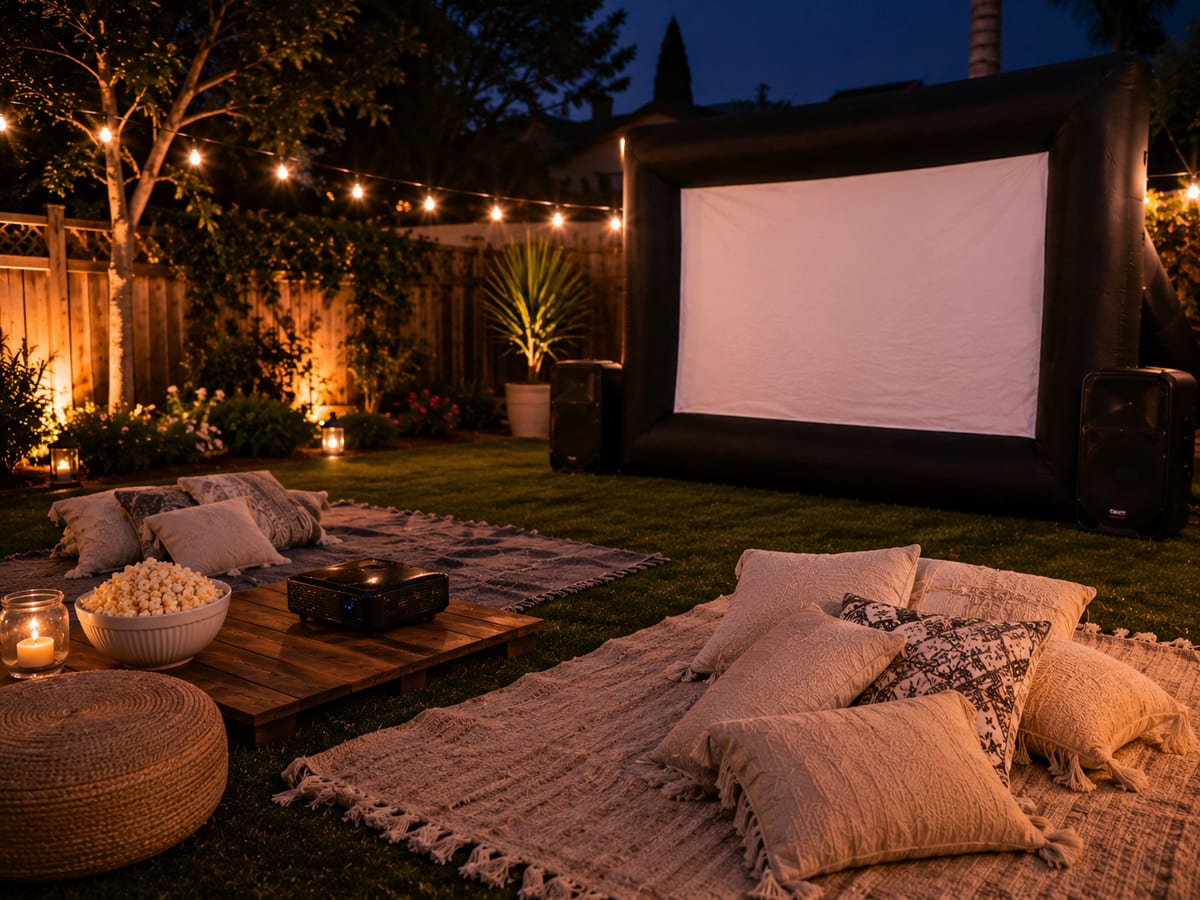 Hire outdoor cinema — hire setup delivered for parties across Johannesburg and Sandton for birthday parties, school fetes and events in Johannesburg, Sandton and Randburg