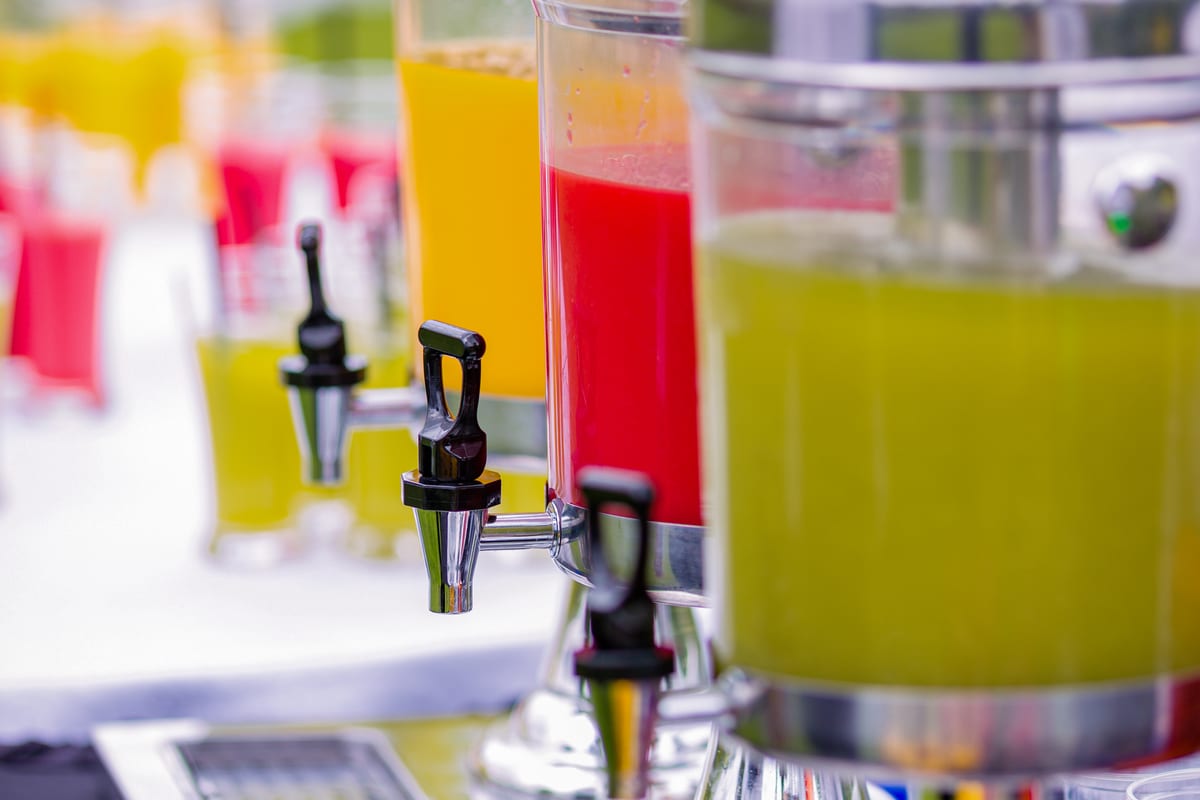 Slush Machine hire — refreshing colorful juices at an outdoor celebrati | Panda Party Hire Hire slush machine — refreshing colorful juices at an outdoor celebrati for parties and events in Johannesburg, Sandton and Randburg