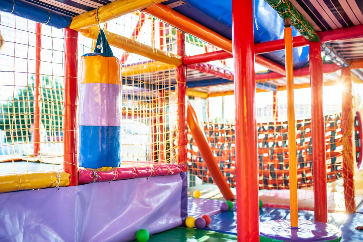 Hire soft play equipment — outdoor playground with colorful mats for parties and events in Johannesburg, Sandton and Randburg