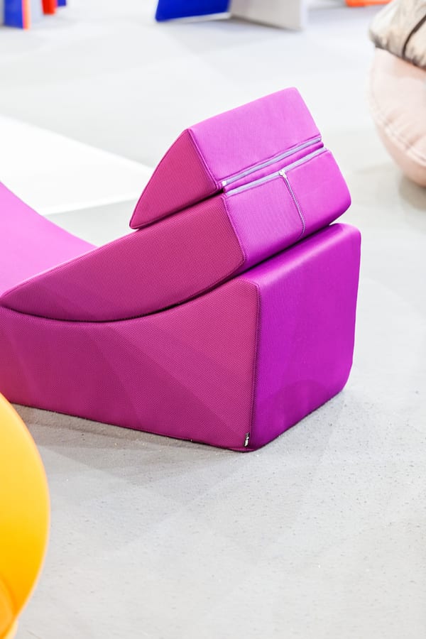 Hire soft play equipment — example of model modern armchair note shallow dep for parties and events in Johannesburg, Sandton and Randburg