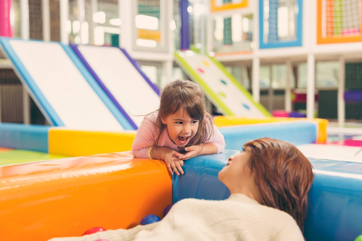 Hire soft play equipment — playing in a ball pool for parties and events in Johannesburg, Sandton and Randburg