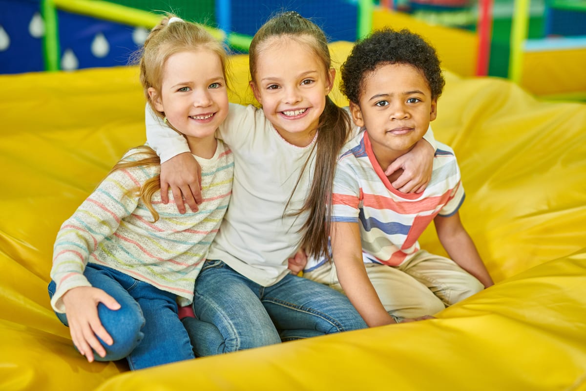 Hire soft play equipment — portrait of kids in play center for parties and events in Johannesburg, Sandton and Randburg