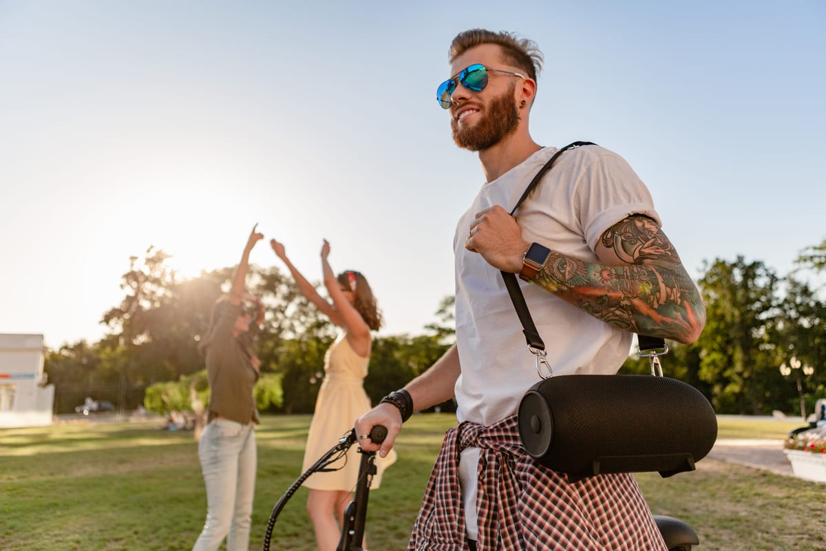Hire sound system — company of friends having fun together in park lis for parties and events in Johannesburg, Sandton and Randburg